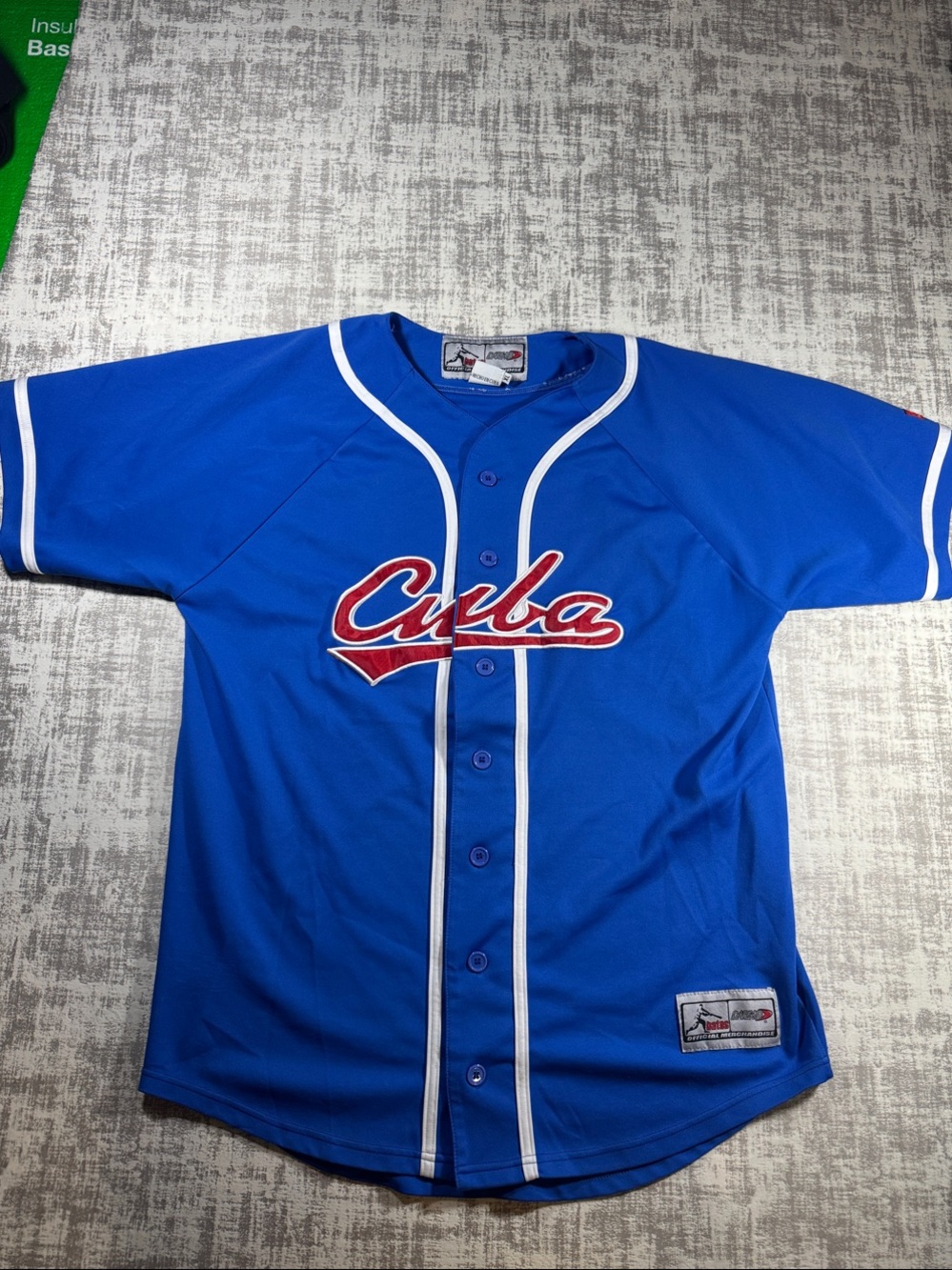 Vintage Batos Daring Cuba National Team Away XL Baseball Jersey Mens Large Y2K